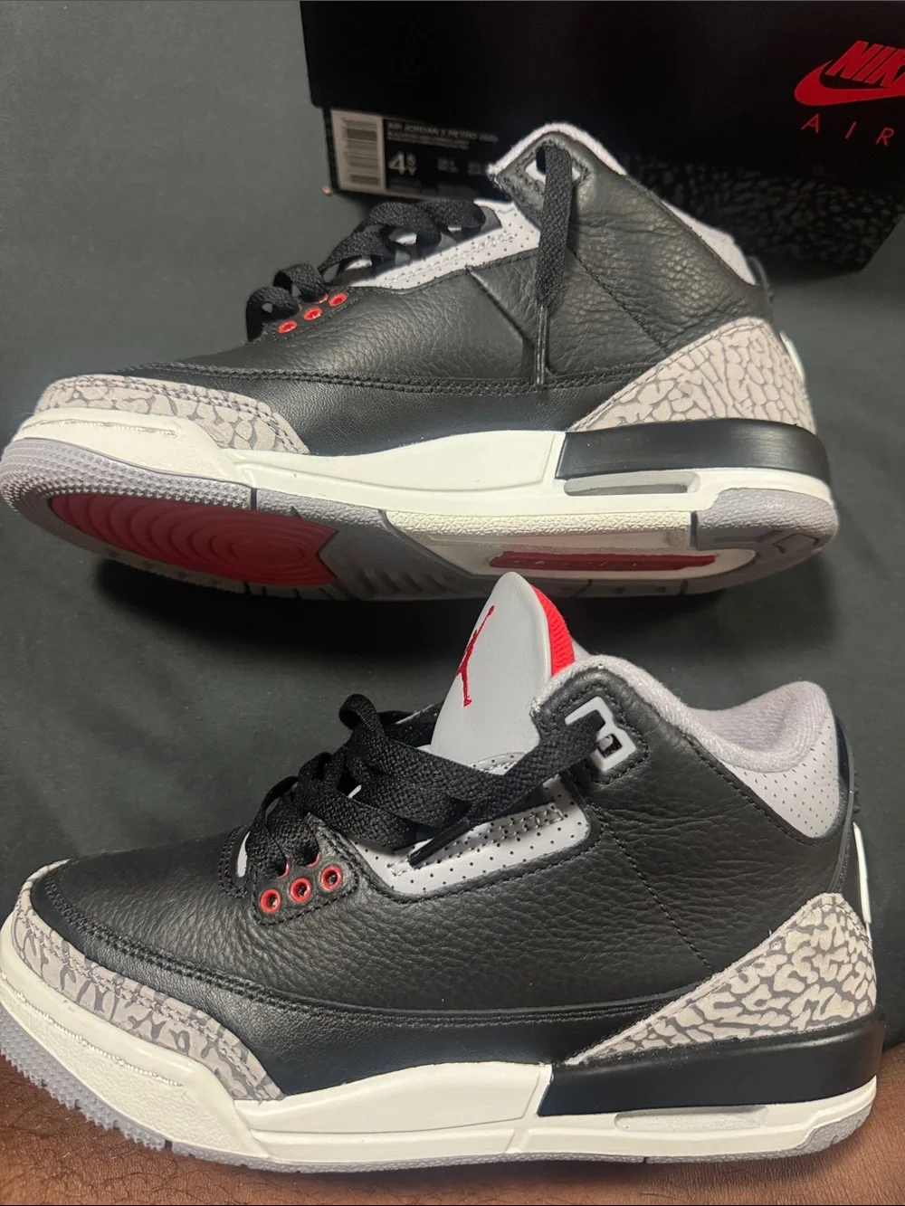 Air Jordan 3 Retro OG GS Black Cement